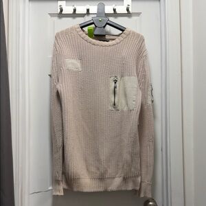 Men's Beige Crewneck Sweater